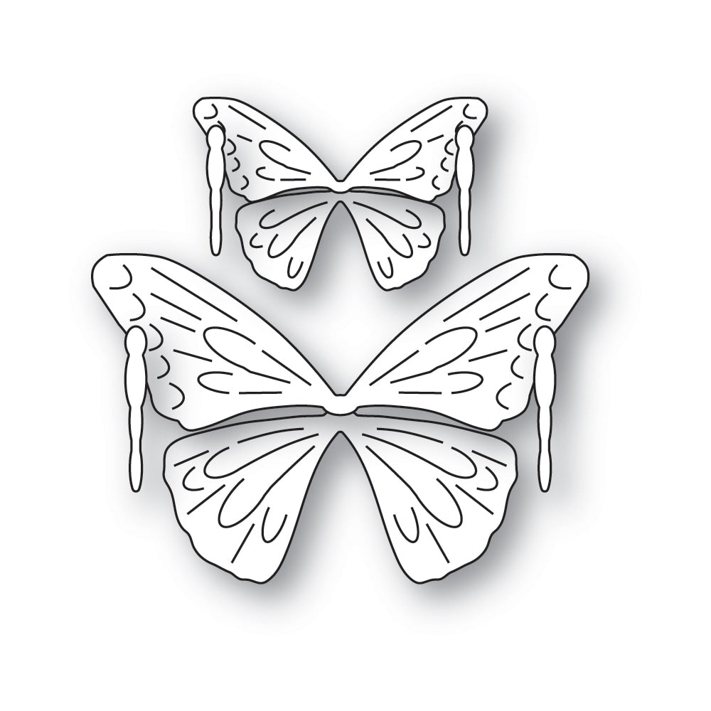 Memory Box Stanzschablone - 94836 Silver Moon Butterflies