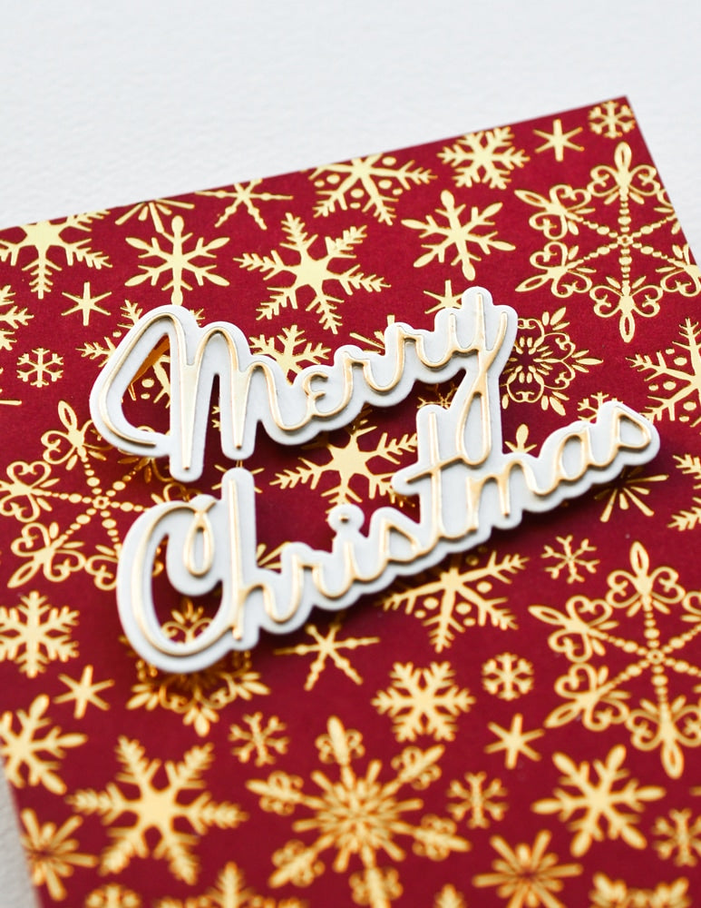 Memory Box Stanzschablone - 94839 Merry Christmas Debut Script