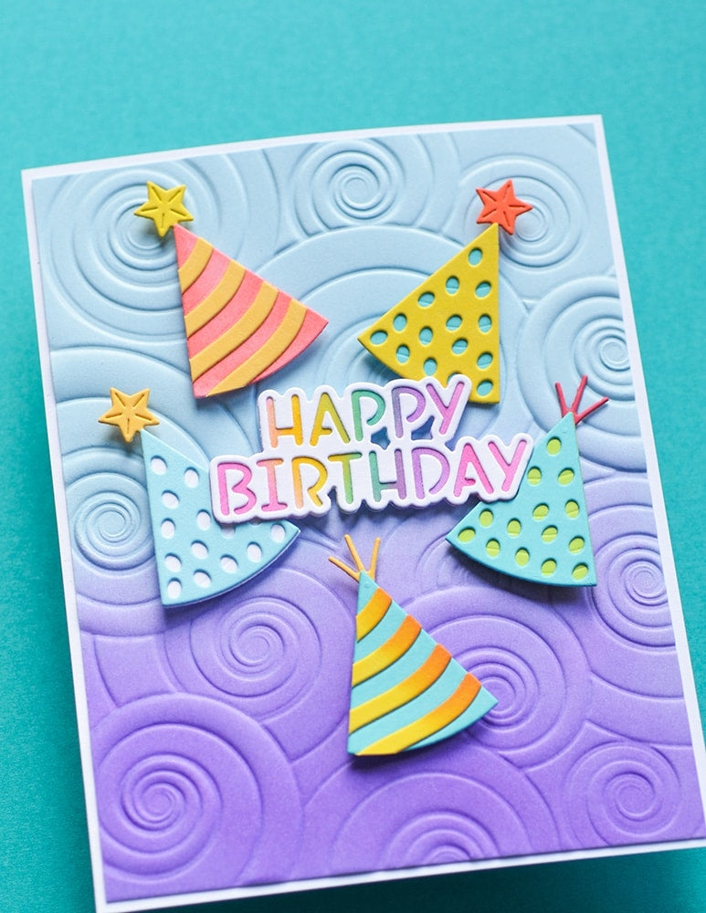 Memory Box 3D Prägeschablone - EF1033 Spiral Delight 3D Embossing Folder