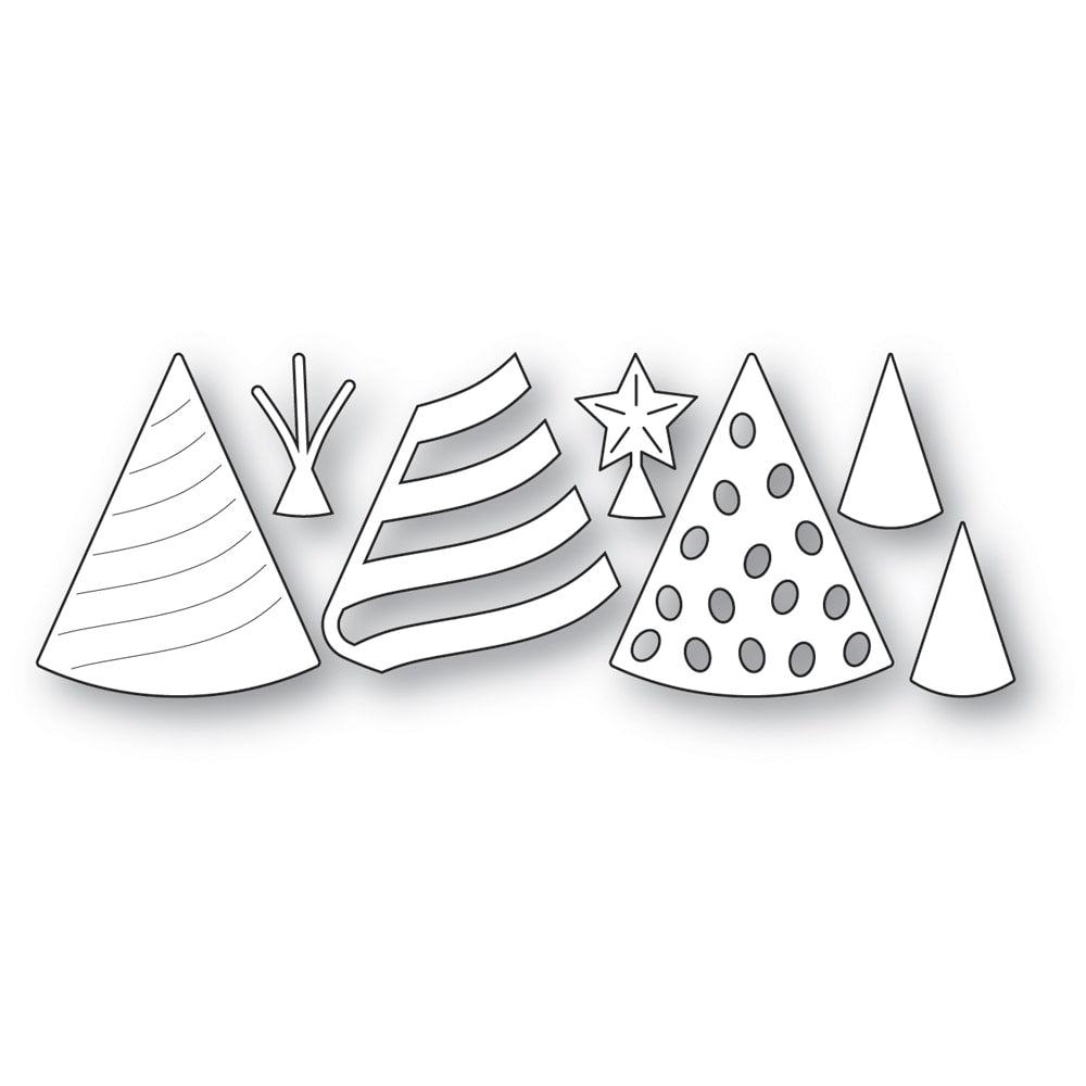 Memory Box Stanzschablone - 94852 Birthday Party Hats