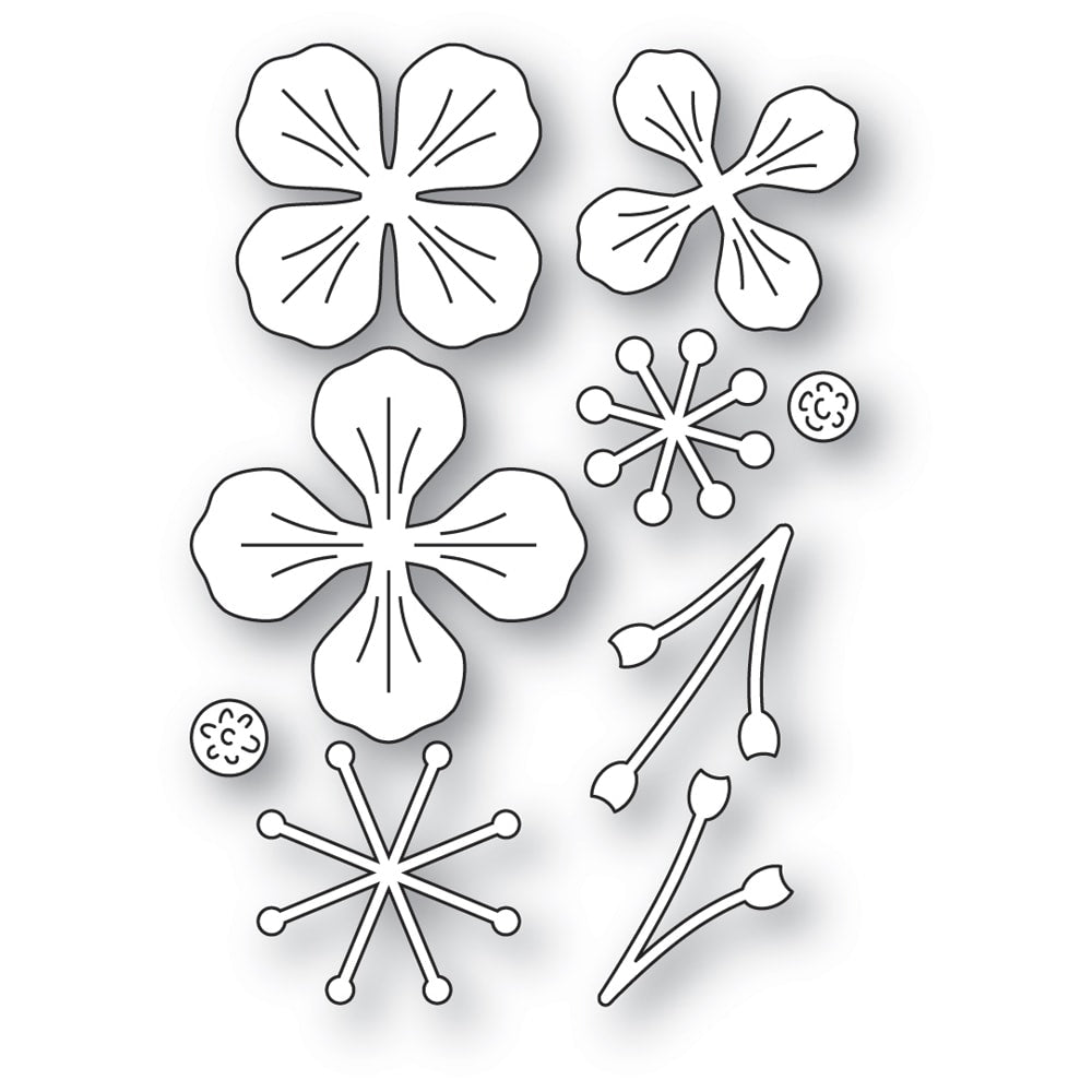 Memory Box Stanzschablone - 94865 Lucky Blooms