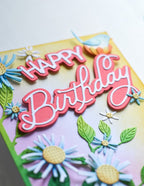Memory Box Stanzschablone - 94866 Happy Birthday Celebration Script
