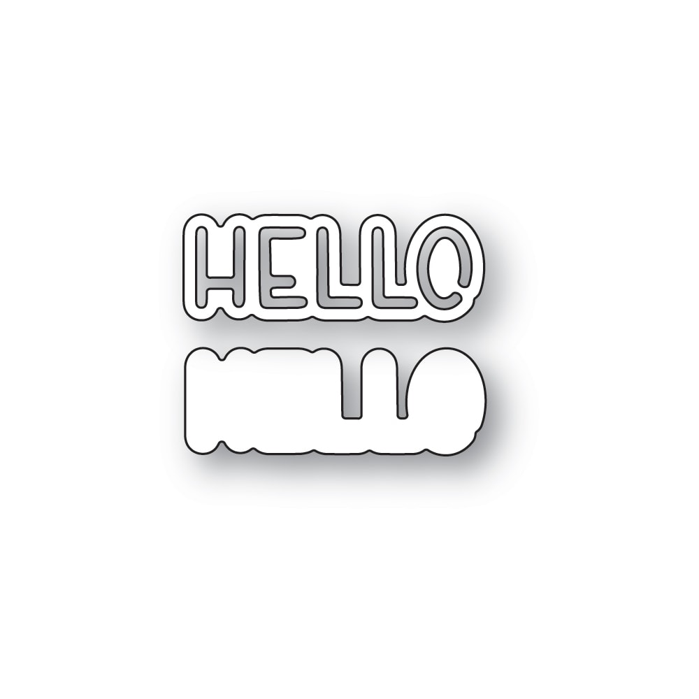 Memory Box Stanzschablone - 94868 Hello Marker Script