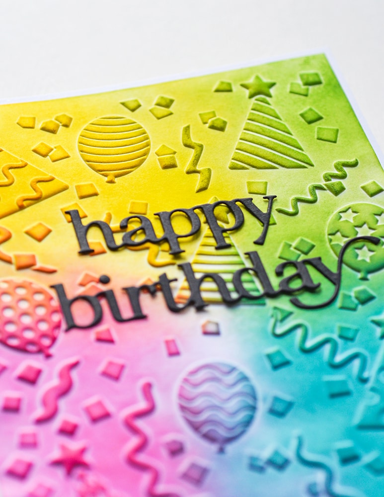 Memory Box Stanzschablone - 94871 Happy Birthday Chic Script