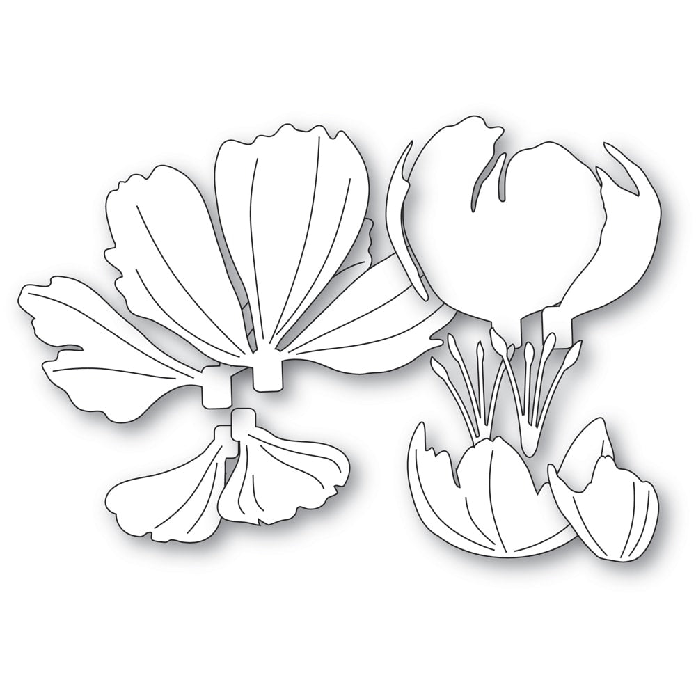 Memory Box Stanzschablone - 94877 Graceful Peony Blossom
