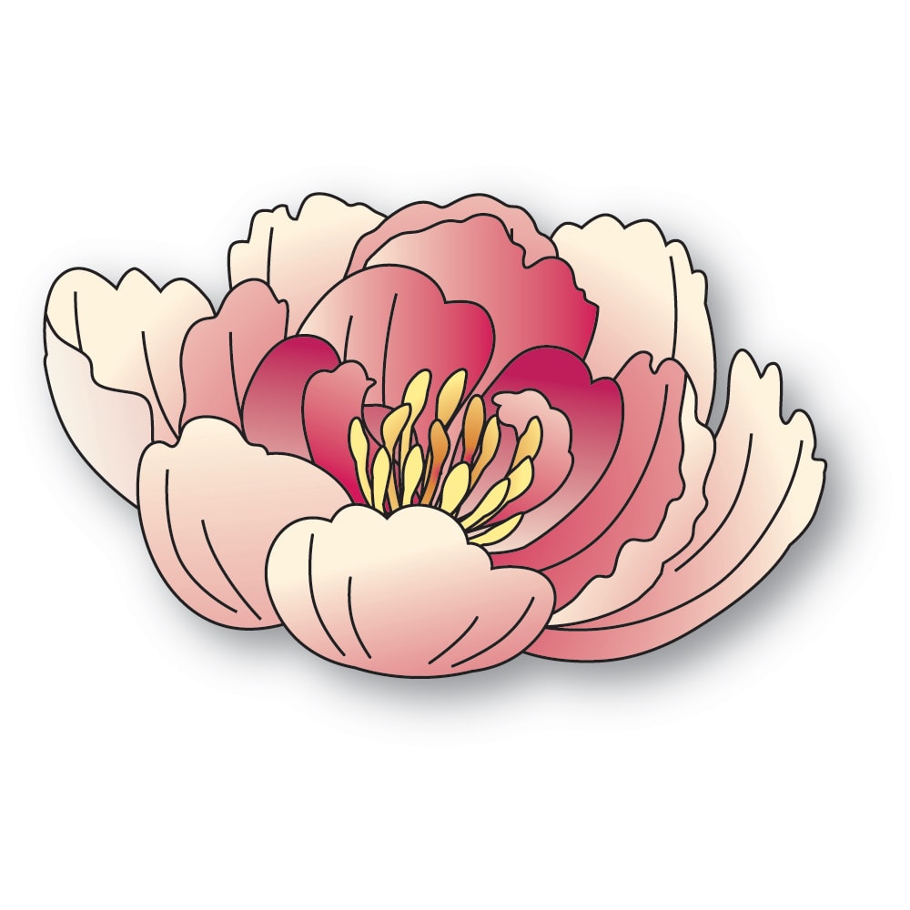 Memory Box Stanzschablone - 94878 Elegant Peony Blossom