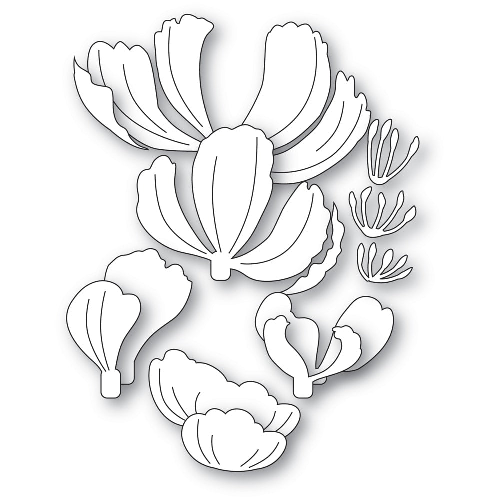 Memory Box Stanzschablone - 94878 Elegant Peony Blossom