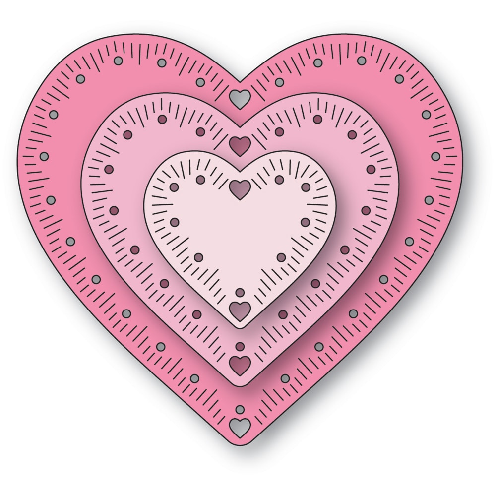 Memory Box Stanzschablone - 94882 Cherish Hearts