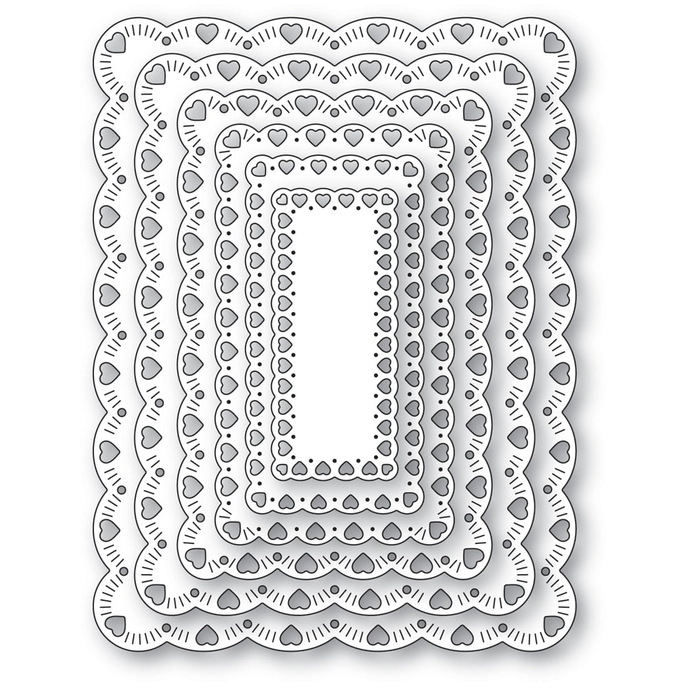 Memory Box Stanzschablone - 94884 Cherish Scalloped Frames