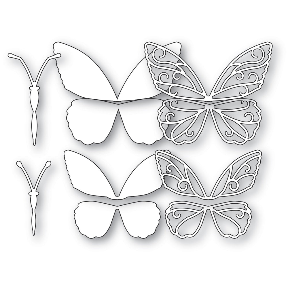 Memory Box Stanzschablone - 94890 Gypsy Butterflies