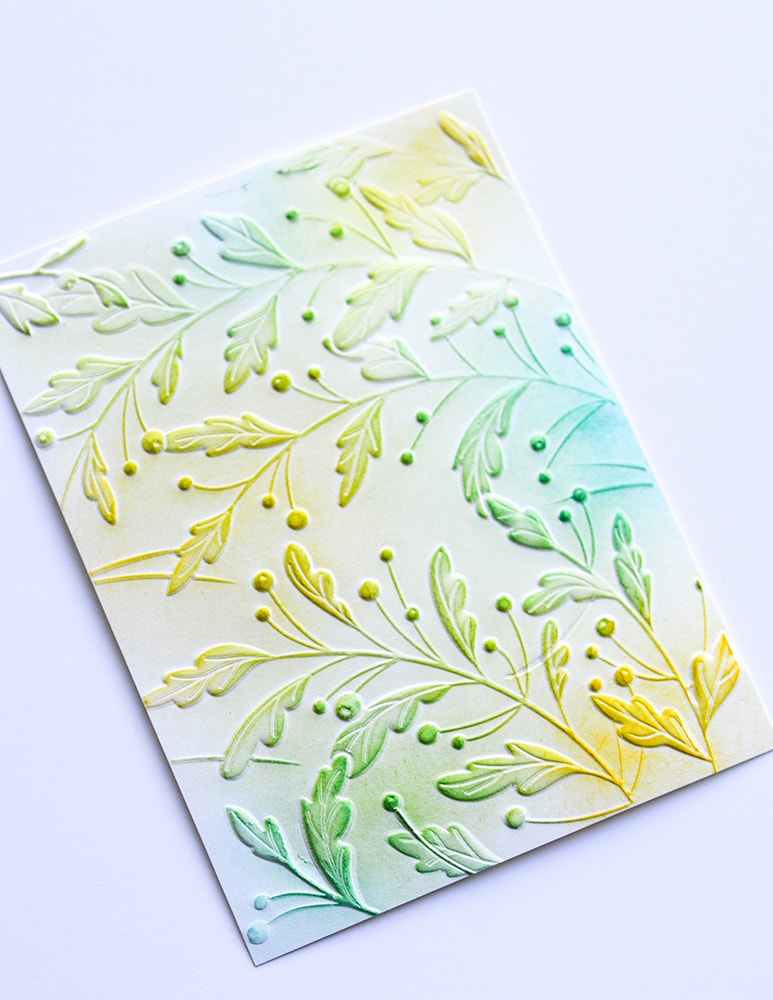 Memory Box 3D Prägeschablone - Gracious Leaves 3D Embossing Folder