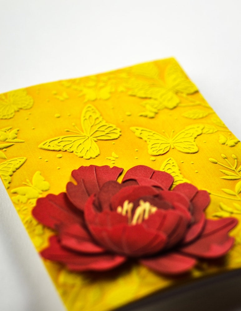 Memory Box 3D Prägeschablone - EF1005 Butterfly Gathering 3D Embossing Folder (Default)