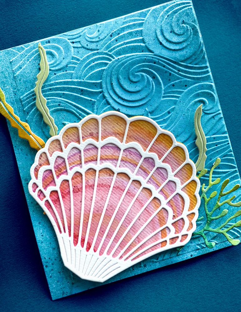 Memory Box 3D Prägeschablone - Waves 3D Embossing Folder