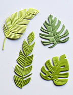 Memory Box 3D Prägeschablone - Tropical Leaves inkl. 4 passender Stanzschablonen