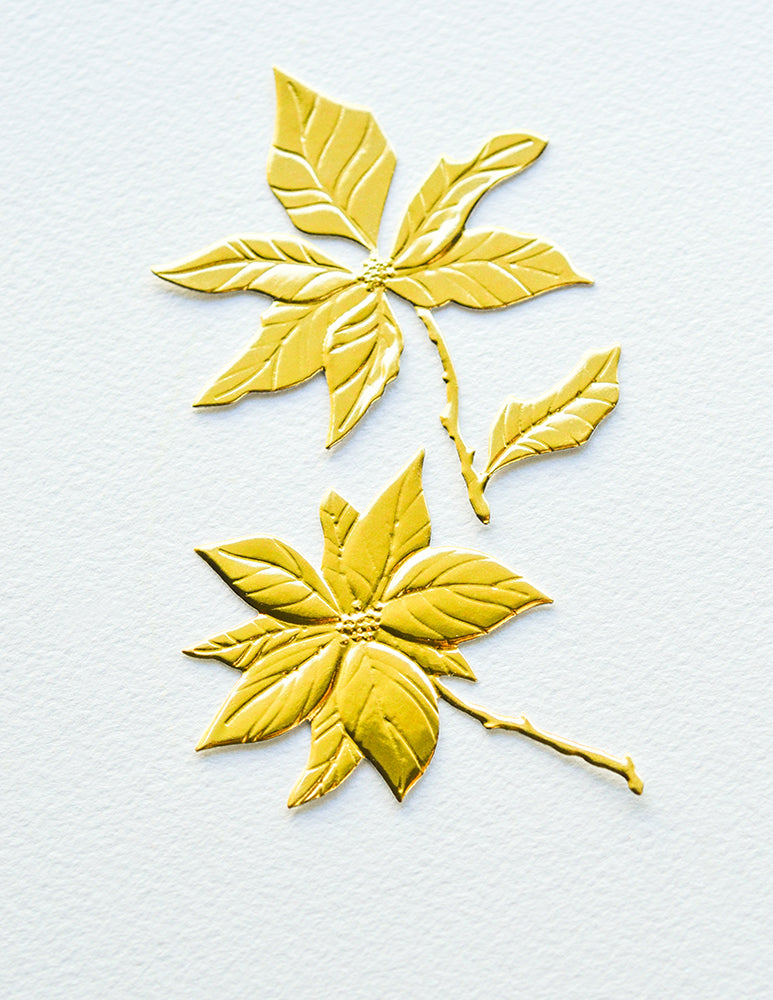 Memory Box 3D Prägeschablone - Perfect Poinsettias 3D Embossing Folder and Dies