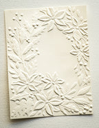 Memory Box 3D Prägeschablone - Poinsettia Corner 3D Embossing Folder and Dies