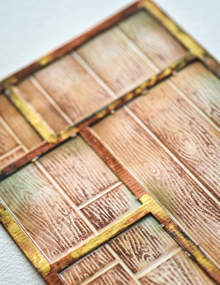 Memory Box 3D Prägeschablone - Vintage Tray 3D Embossing Folder and Die