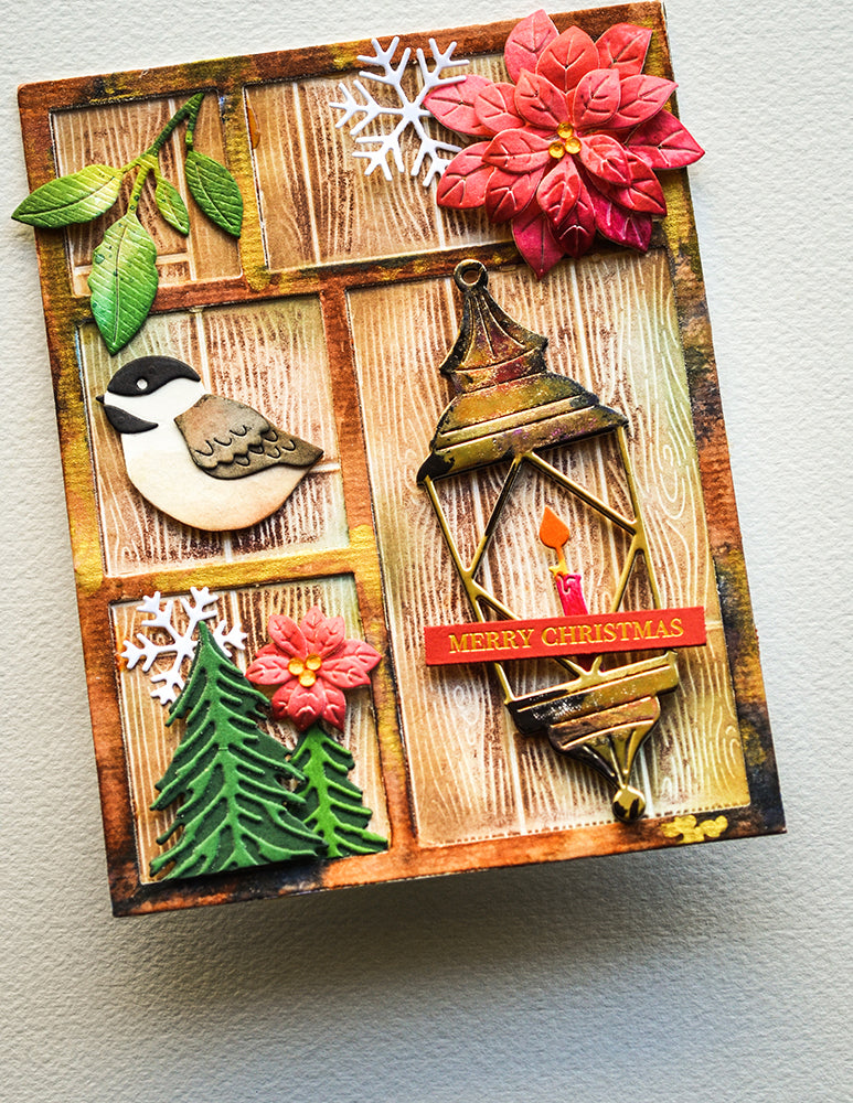 Memory Box 3D Prägeschablone - Vintage Tray 3D Embossing Folder and Die