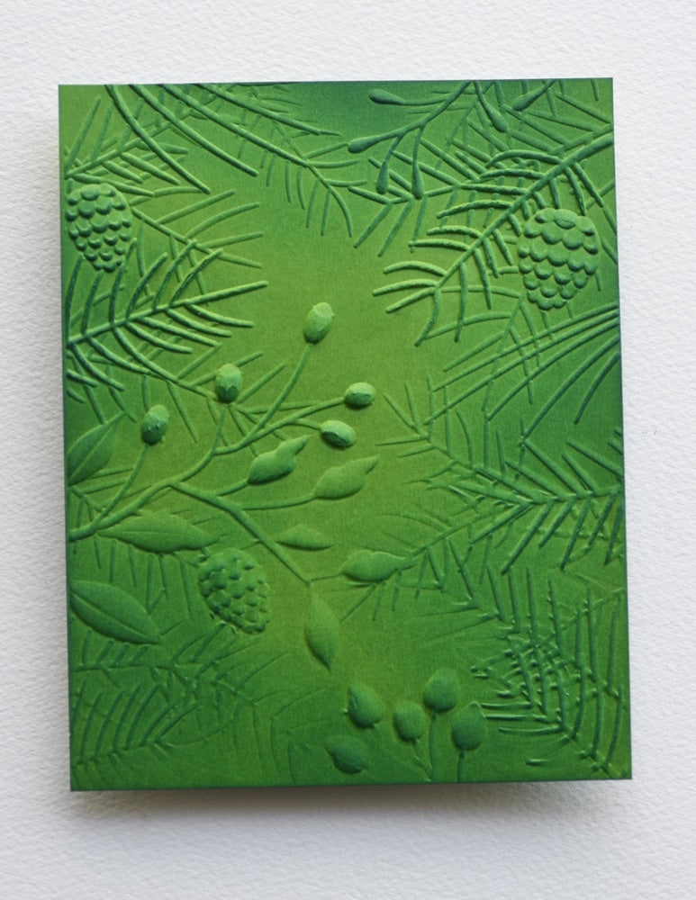Memory Box 3D Prägeschablone - EF1043 Pinecones and Berries 3D Embossing Folder