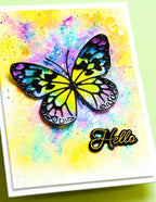 Memory Box Hot Foil Plate - Posh Hello (inkl. Stanzschablone)