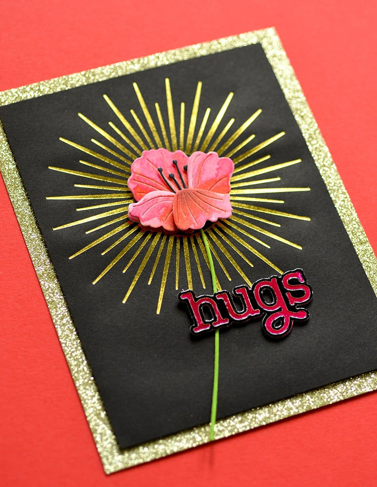 Memory Box Hot Foil Plate - Sunburst