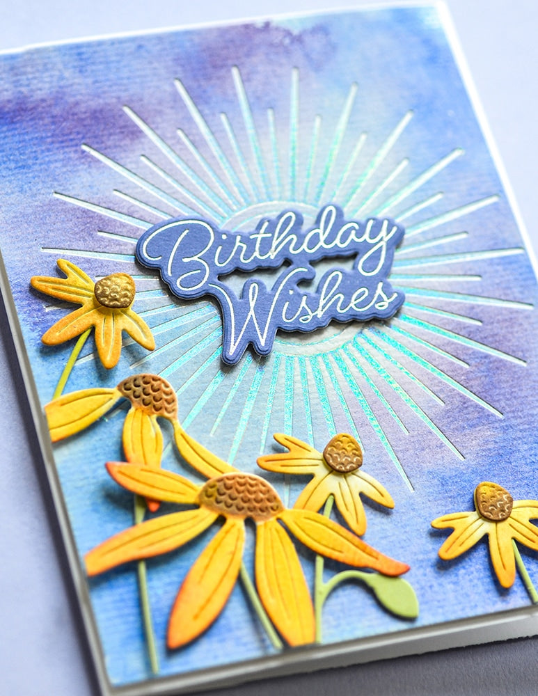 Memory Box Hot Foil Plate - Sunburst