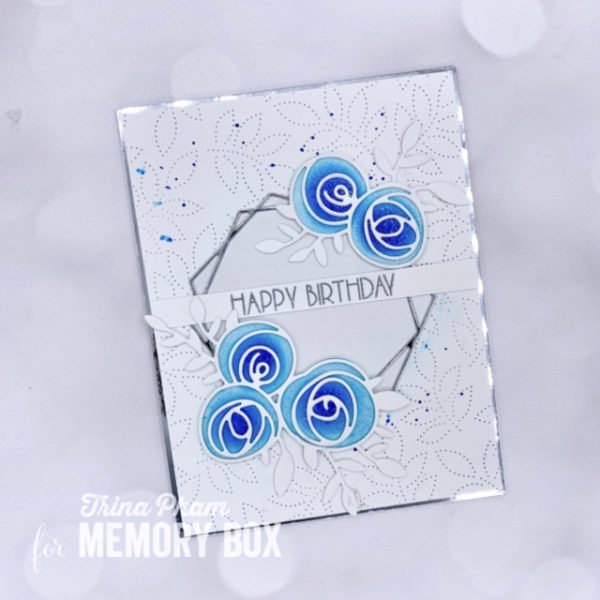 Memory Box Stanzschablone - 94399 Scribble Rose Trio