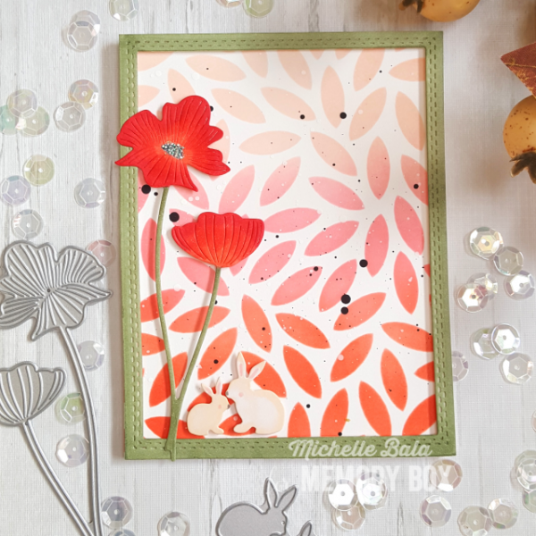Memory Box Stanzschablone - 94442 Splendid Poppy Stems