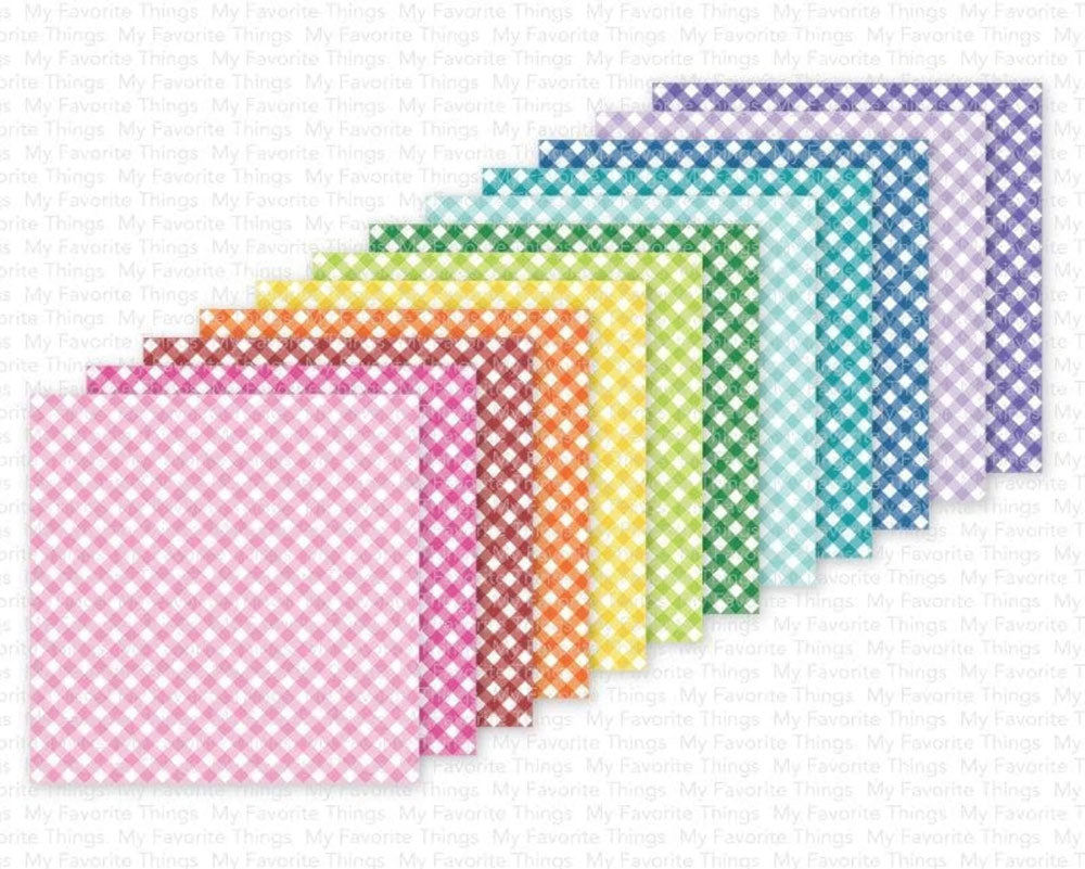 My Favorite Things Paper Pack 6x6 - Diagonal Gingham