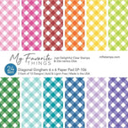 My Favorite Things Paper Pack 6x6 - Diagonal Gingham