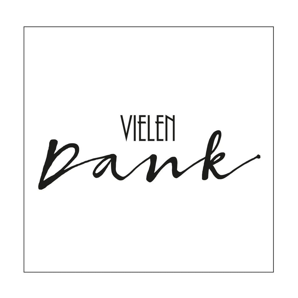 Prägeschablone "Vielen Dank"