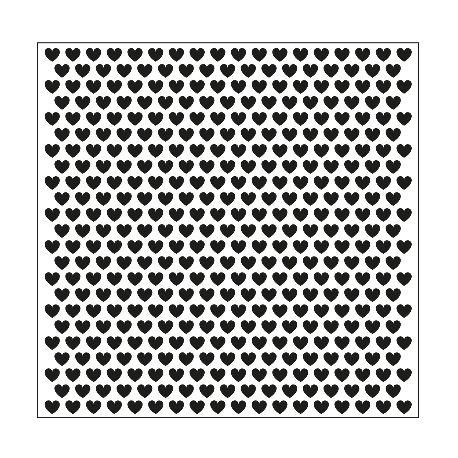 Prägeschablone Kleine Herzchen