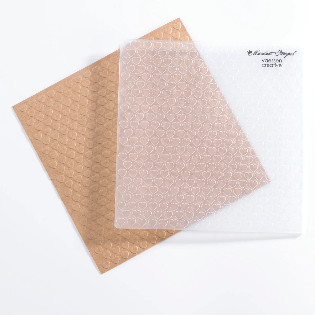 Prägeschablone Kleine Herzchen