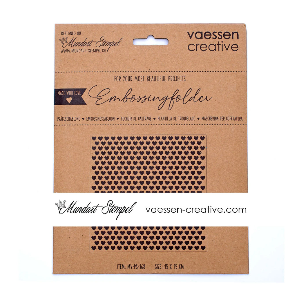 Prägeschablone Kleine Herzchen