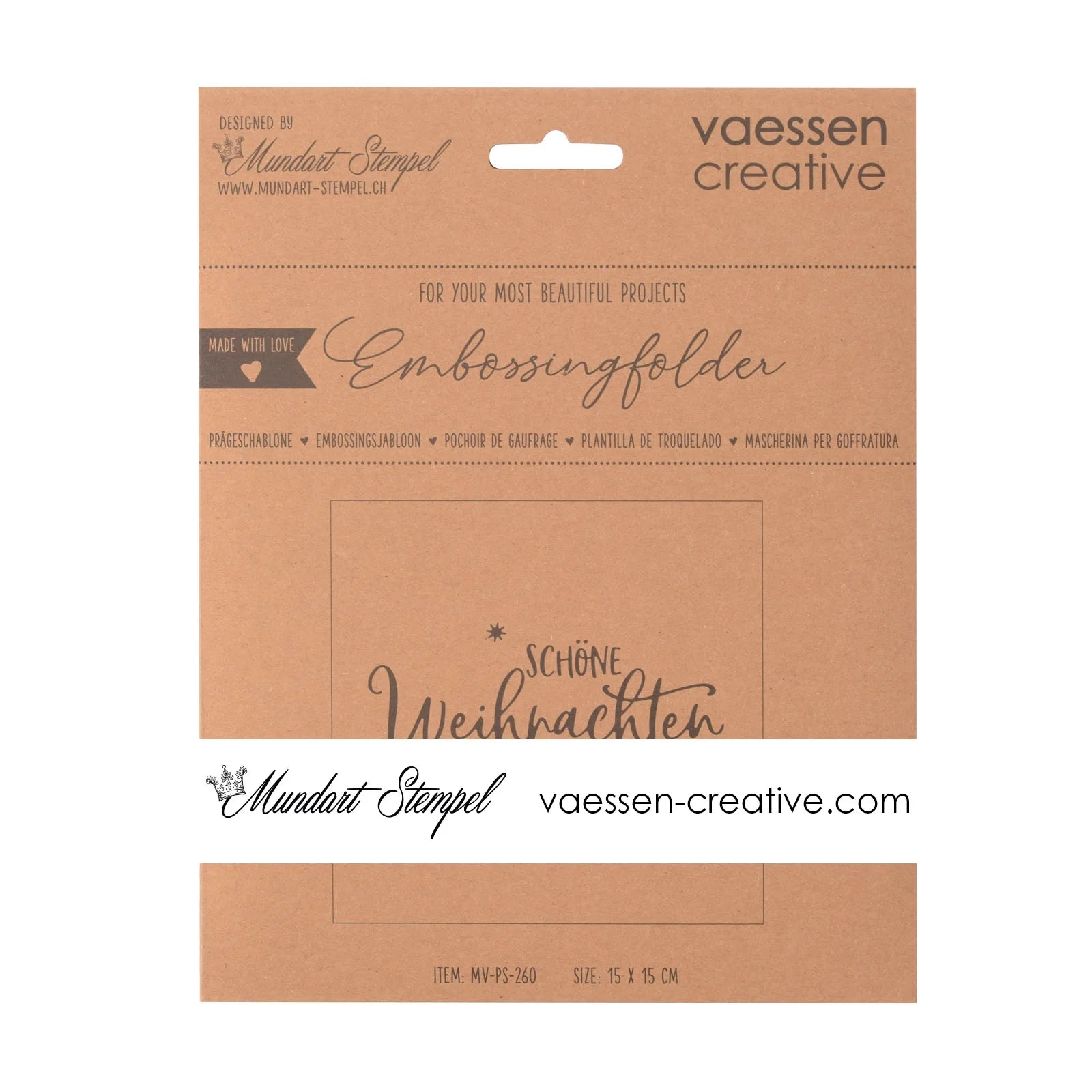 Prägeschablone "Schöne Weihnachten"