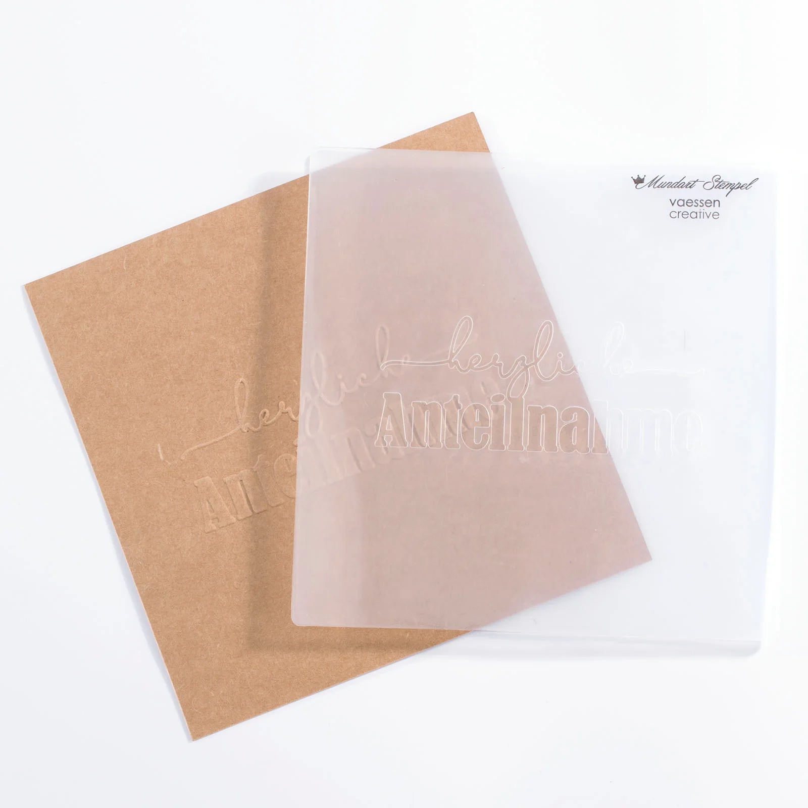 Prägeschablone "Herzliche Anteilnahme"