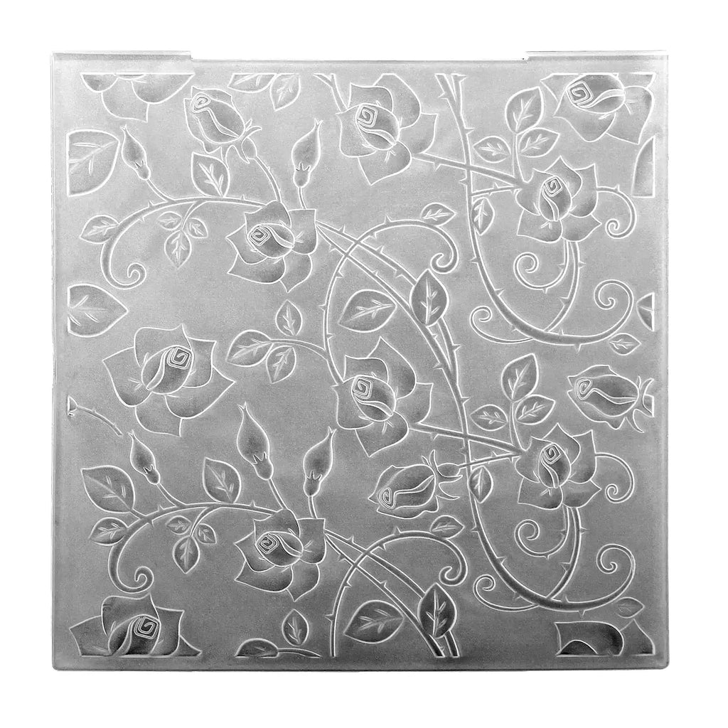 Nellie's Choice 3D Prägefolder Prägeschablone Rosen Ranken 15 x 15 cm