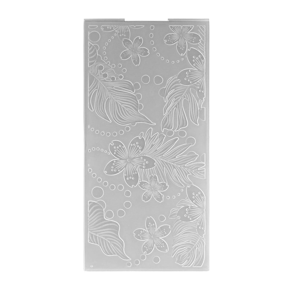 Nellie's Choice 3D Prägefolder Prägeschablone Blumen & Blätter 10,5 x 20,5 cm