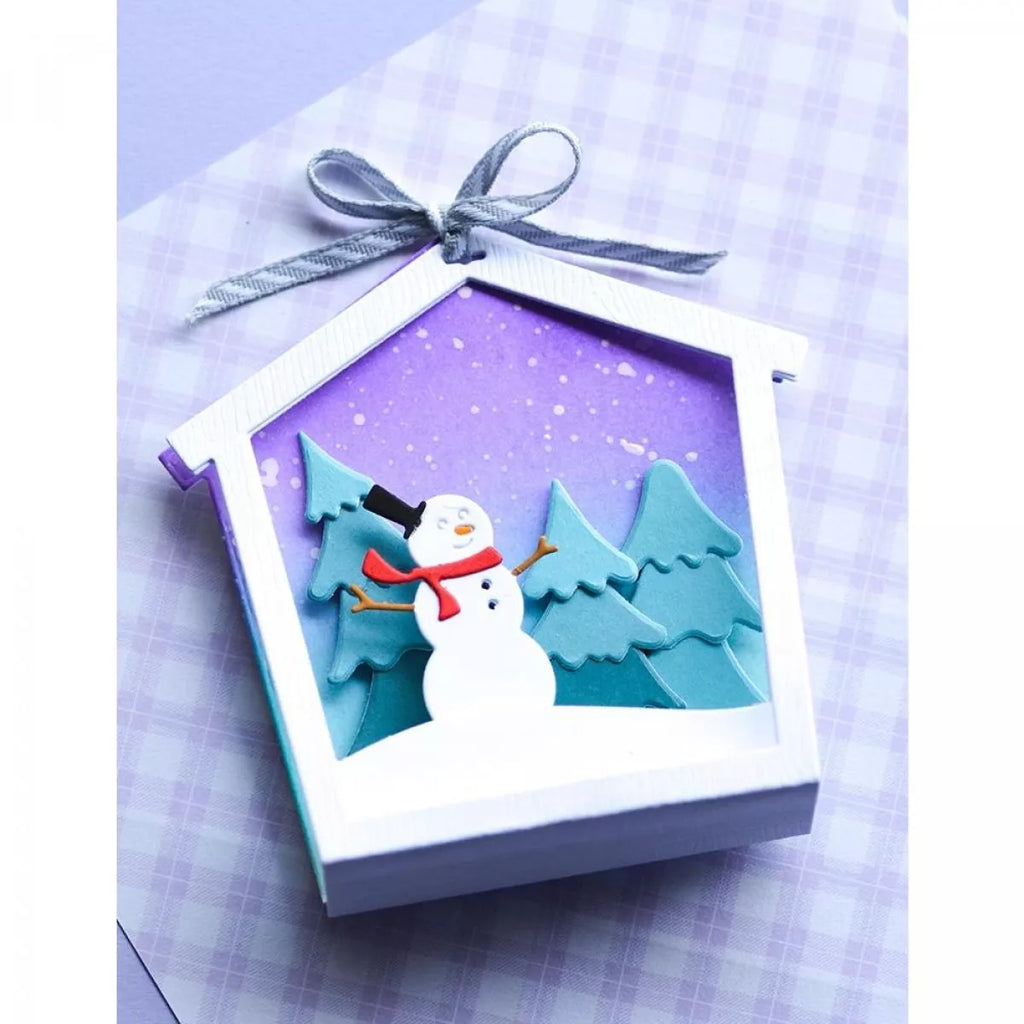 Memory Box Stanzschablone - 94604 Snowman House Frame