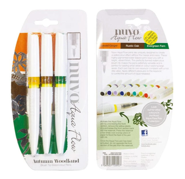 Nuvo Aqua Flow Pens - Autumn Woodland