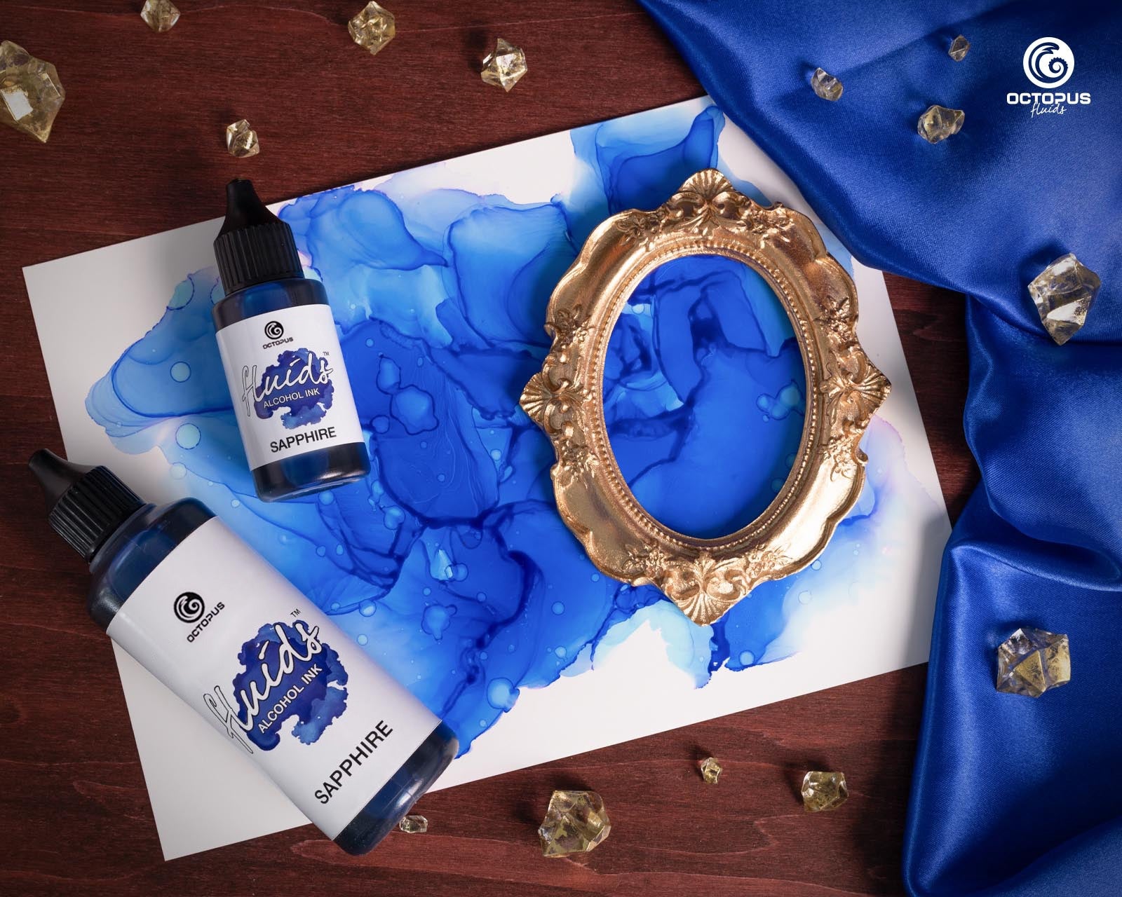 Octopus Fluids Alcohol Ink 30ml - Sapphire