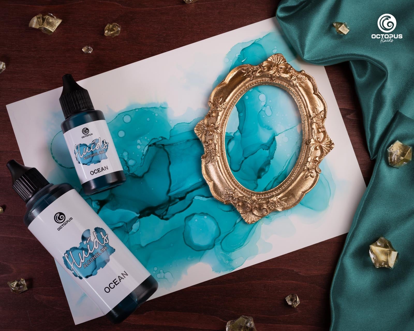 Octopus Fluids Alcohol Ink 30ml - Ocean