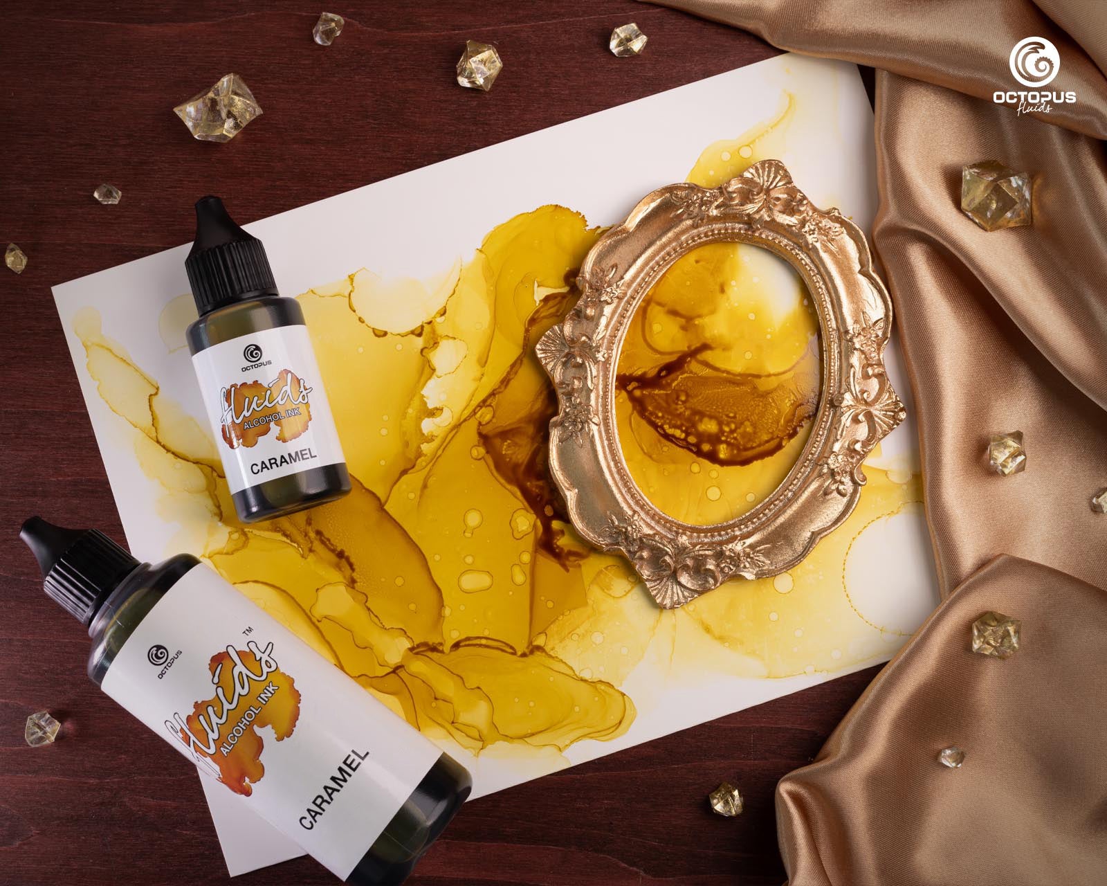 Octopus Fluids Alcohol Ink 30ml - Caramel