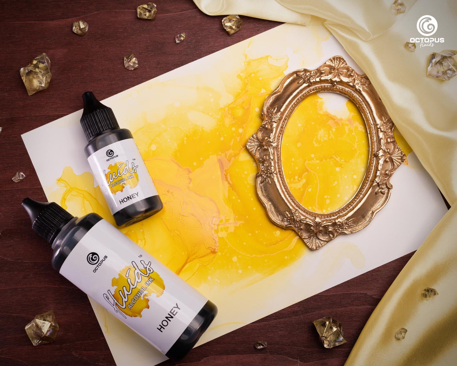 Octopus Fluids Alcohol Ink 30ml - Honey