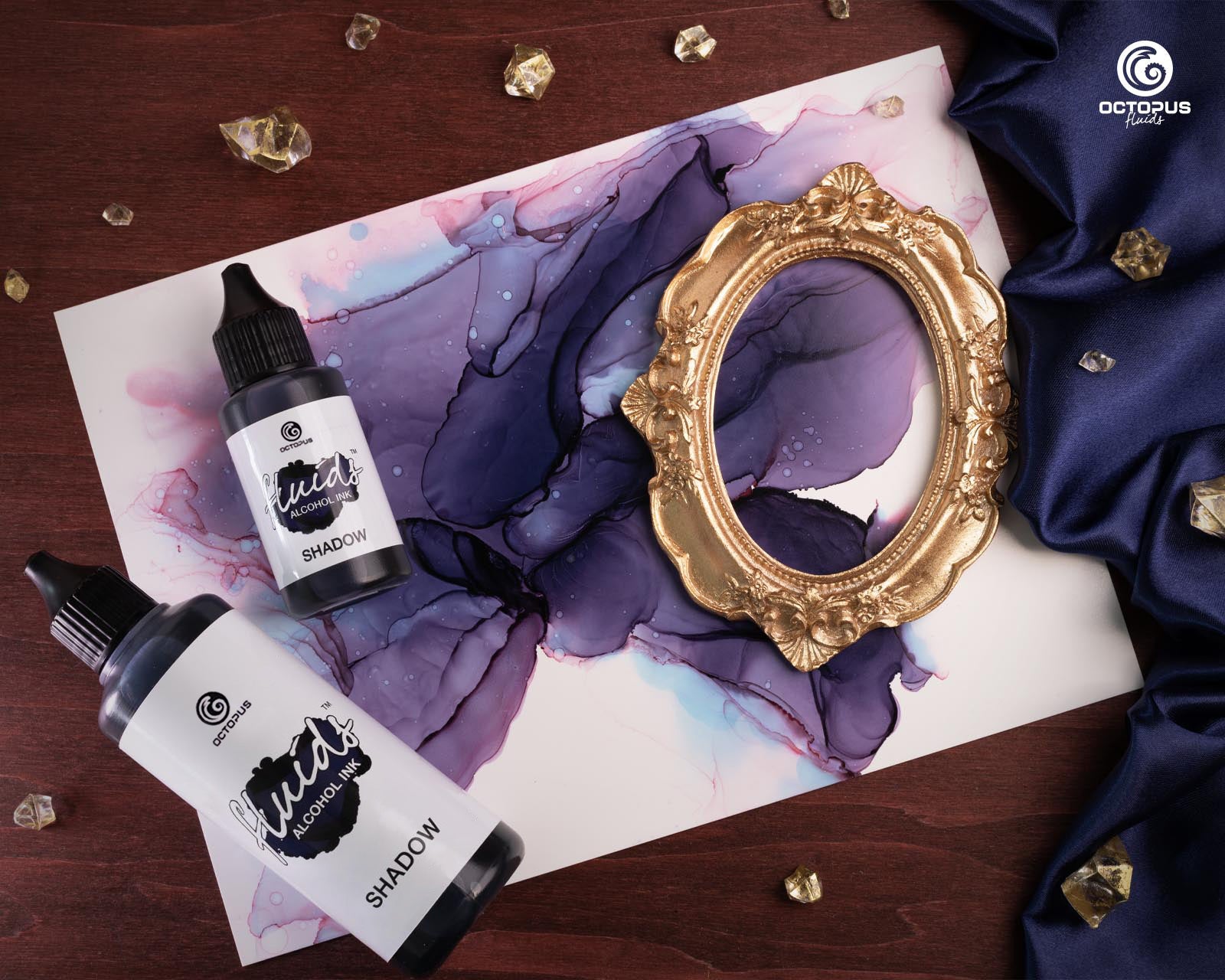 Octopus Fluids Alcohol Ink 30ml - Shadow