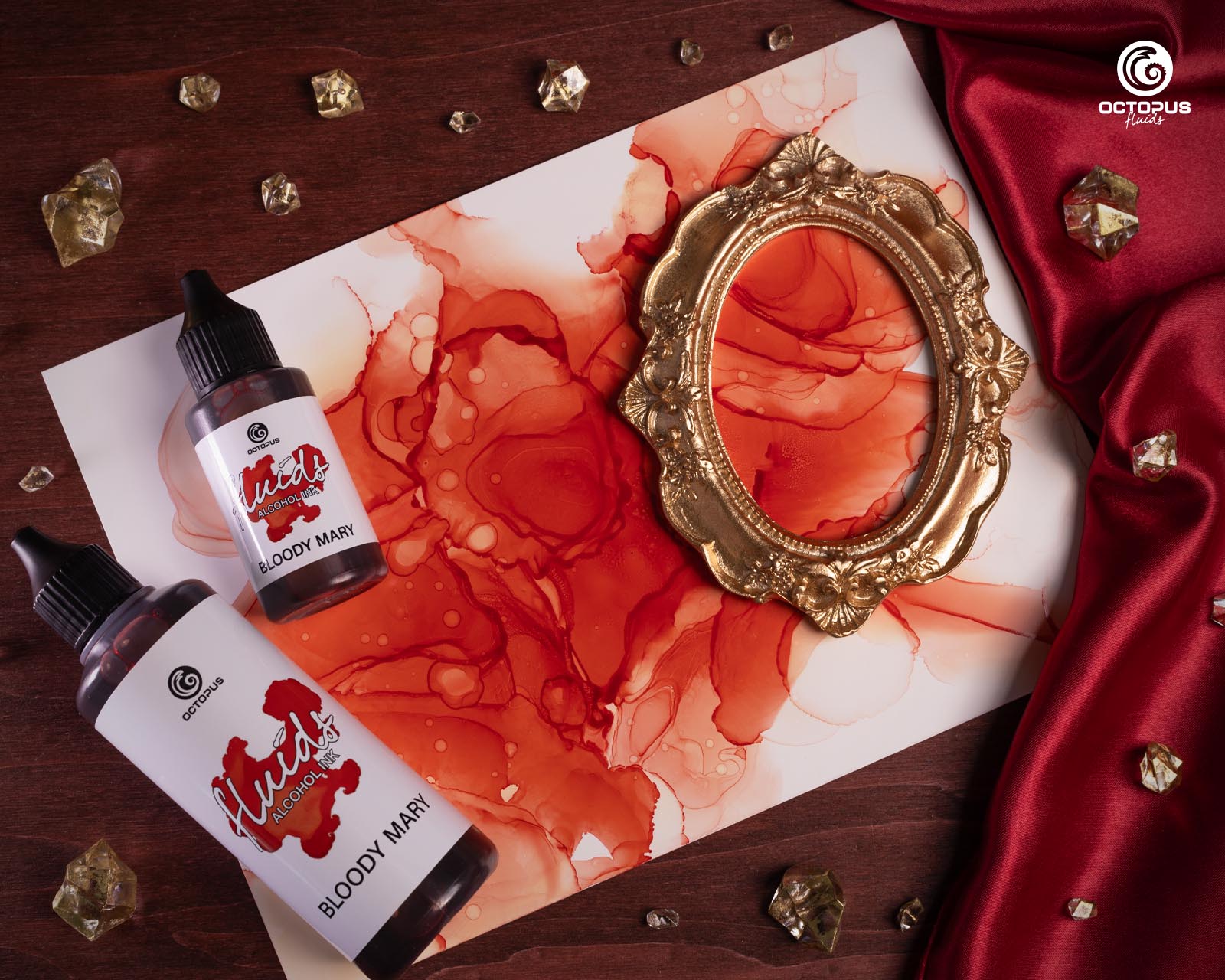 Octopus Fluids Alcohol Ink 30ml - Bloody Mary