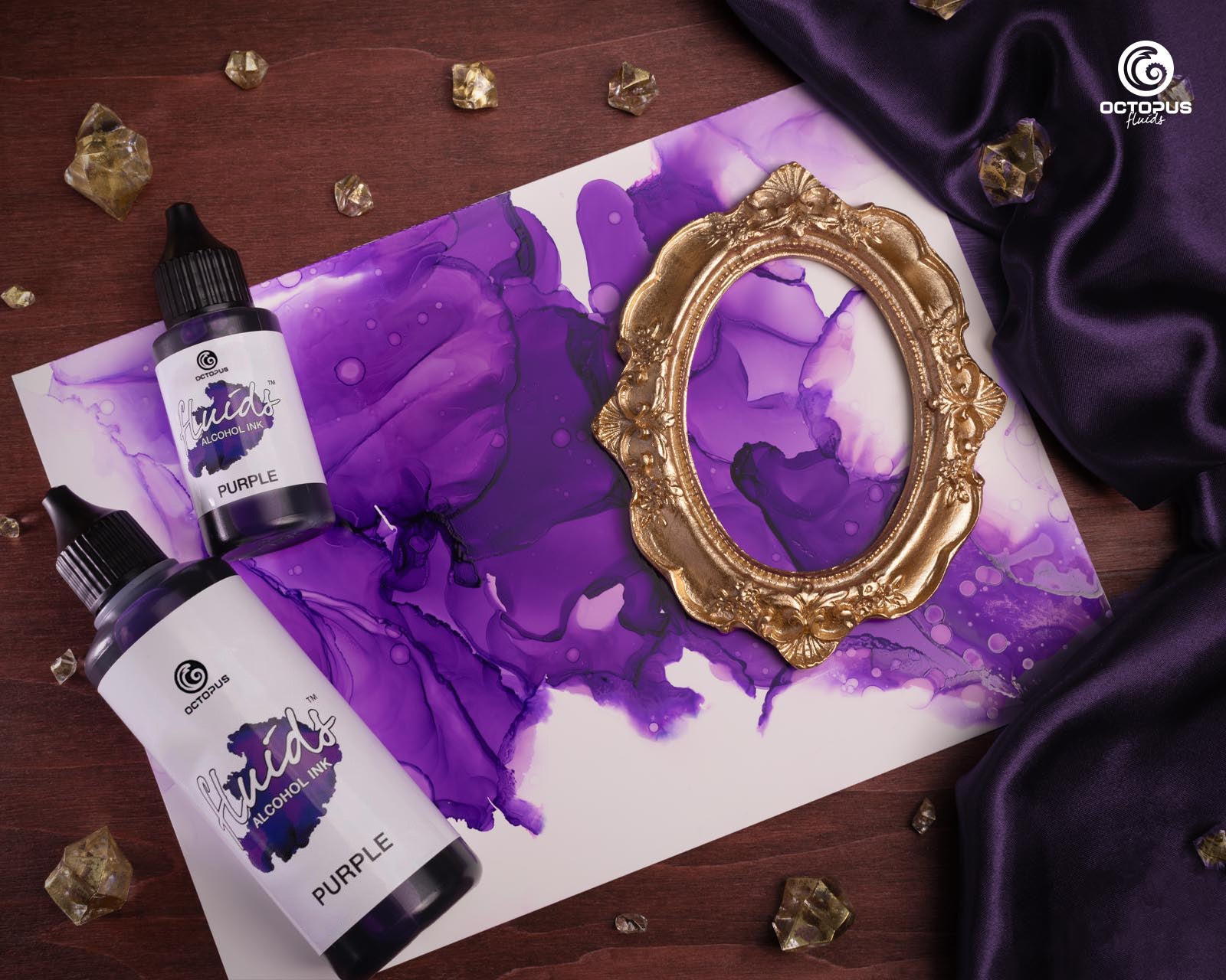 Octopus Fluids Alcohol Ink 30ml - Purple