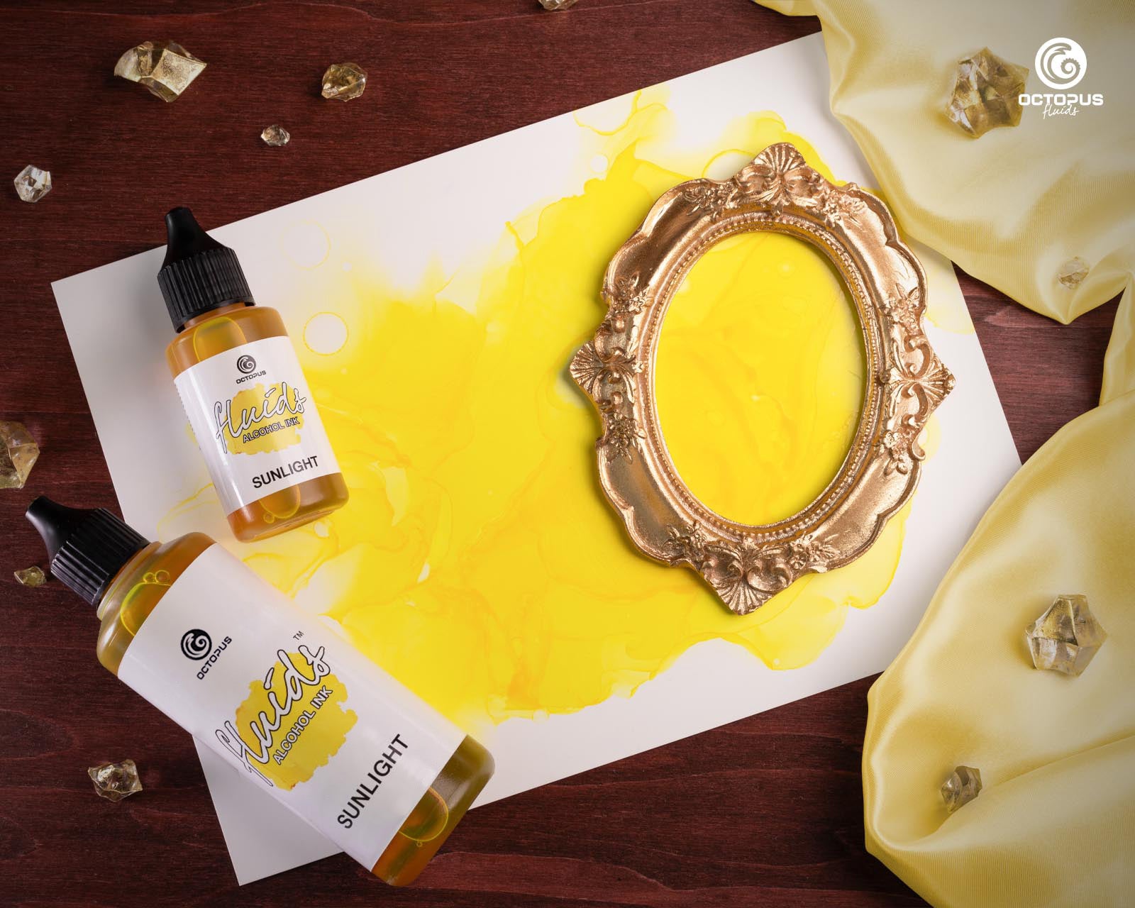Octopus Fluids Alcohol Ink 30ml - Sunlight