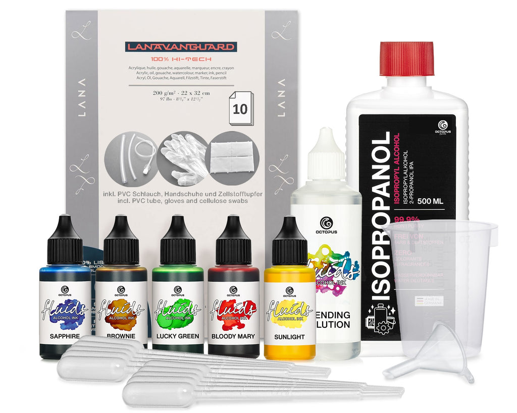 Octopus Fluids Alcohol Ink Starter Set CIRCLE