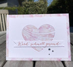 Karten-Kunst Stanzschablone kk-D080 - Wavy Heart / Herz mit Wellenlinien